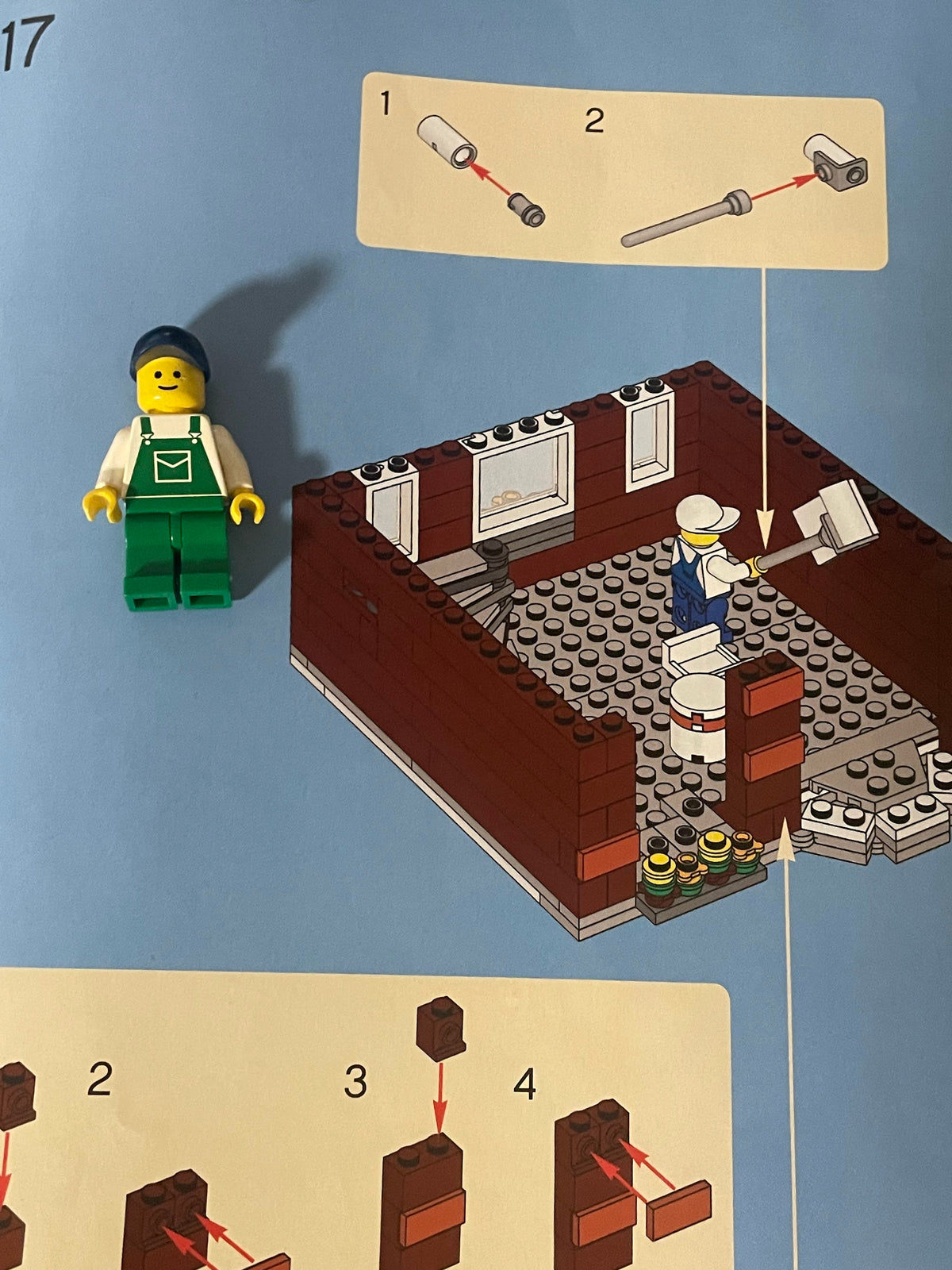 LEGO 10218 replaced parts marked on the instructions