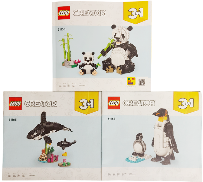 LEGO 31165 Panda Family instructions
