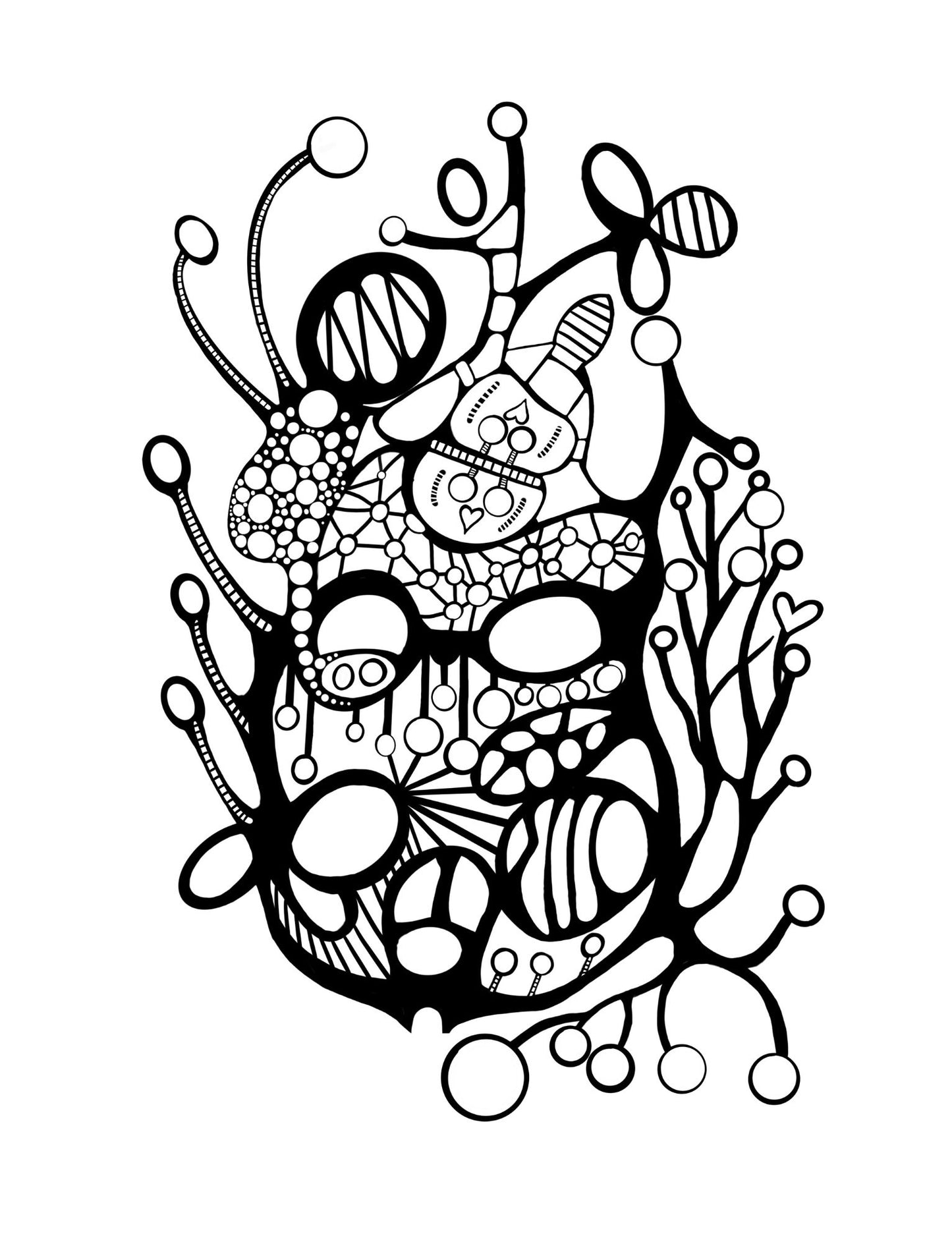 Creative Reflections: Doodles to Color and Thoughts to Ponder