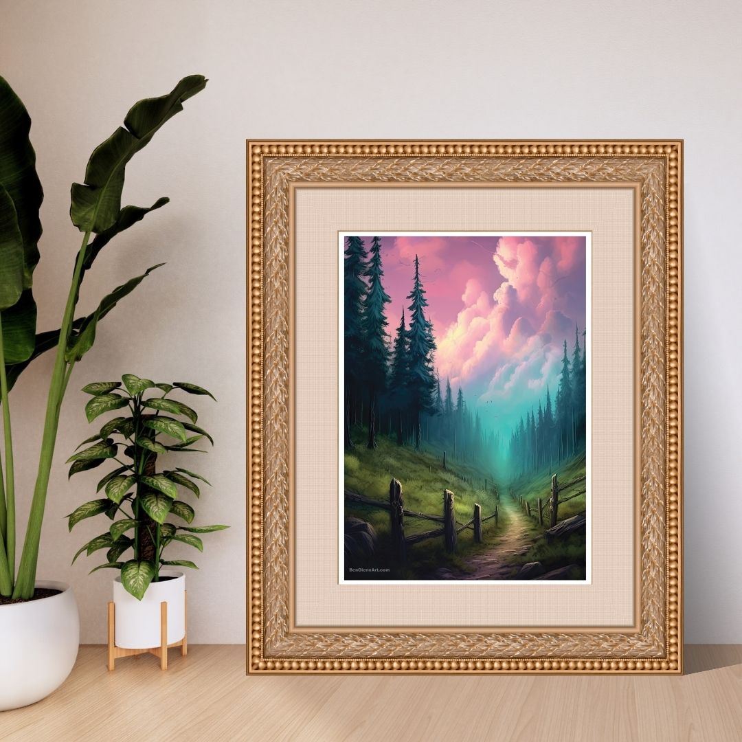 Digital Art Print - Beyond the Vale
