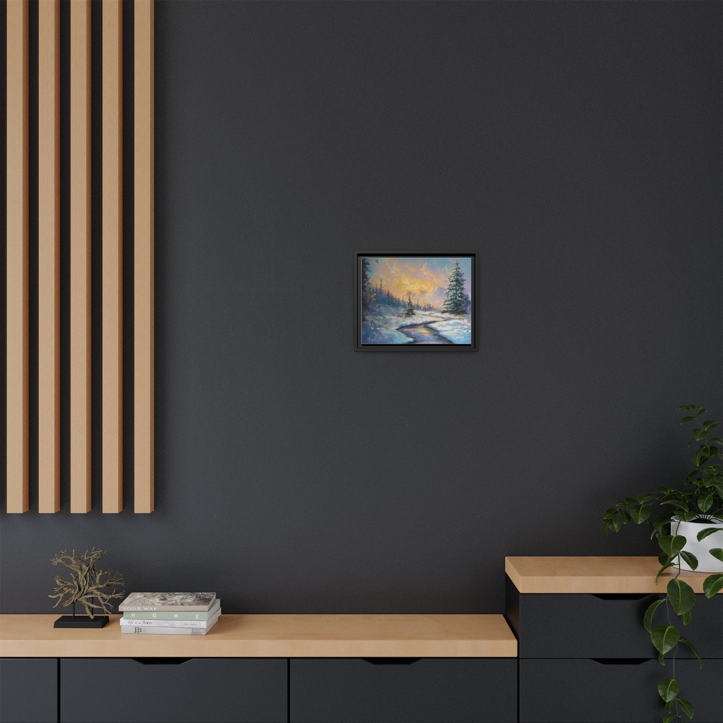 Matte Canvas, Framed ART