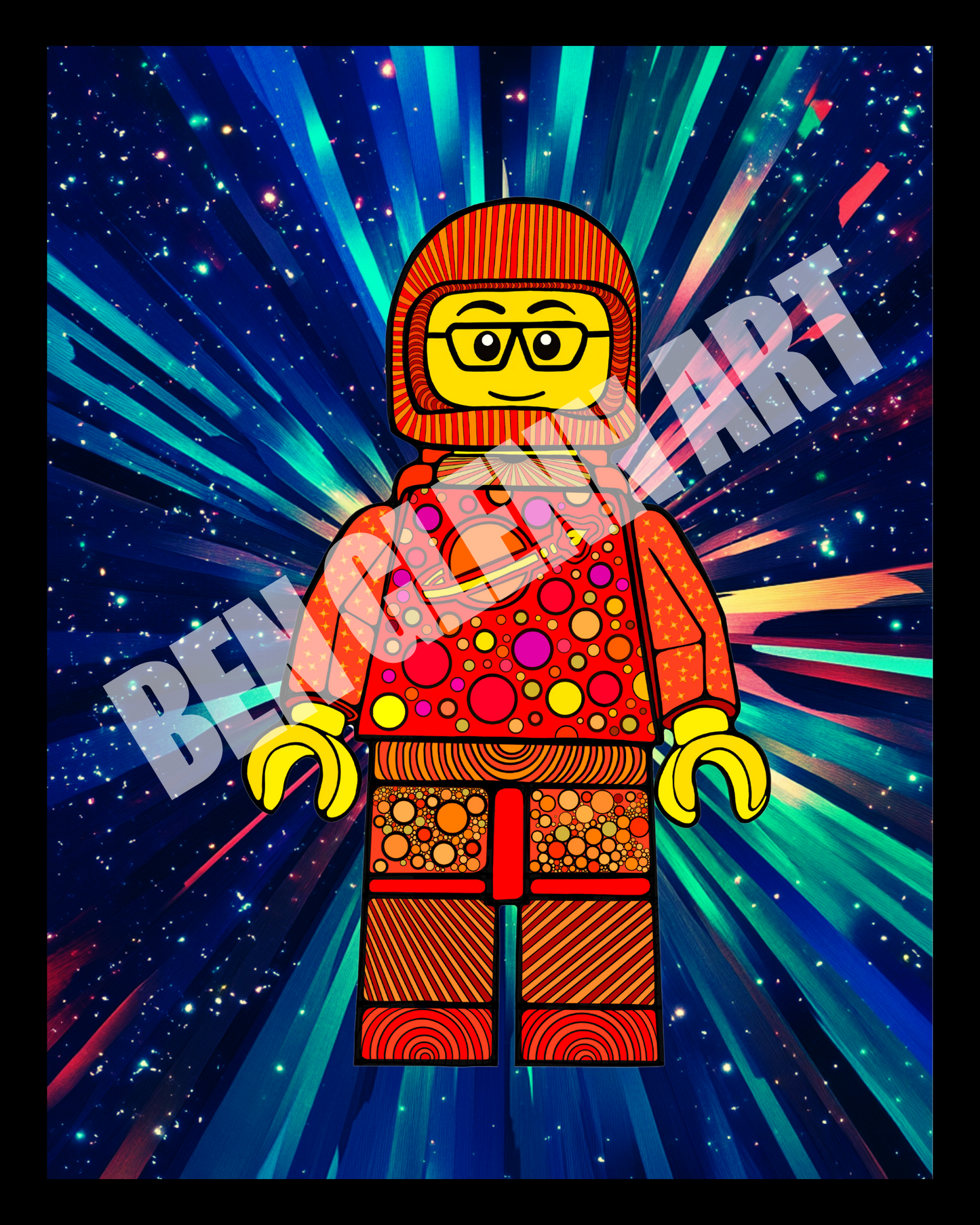 LEGO Doodle Art – Red Spaceman