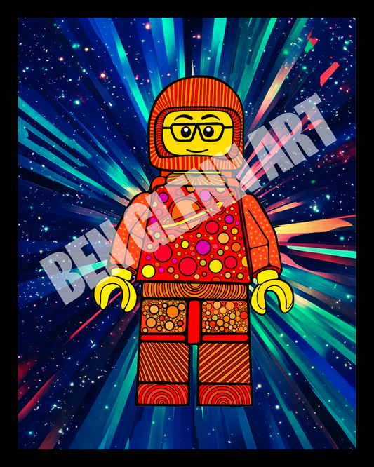 LEGO Doodle Art – Red Spaceman