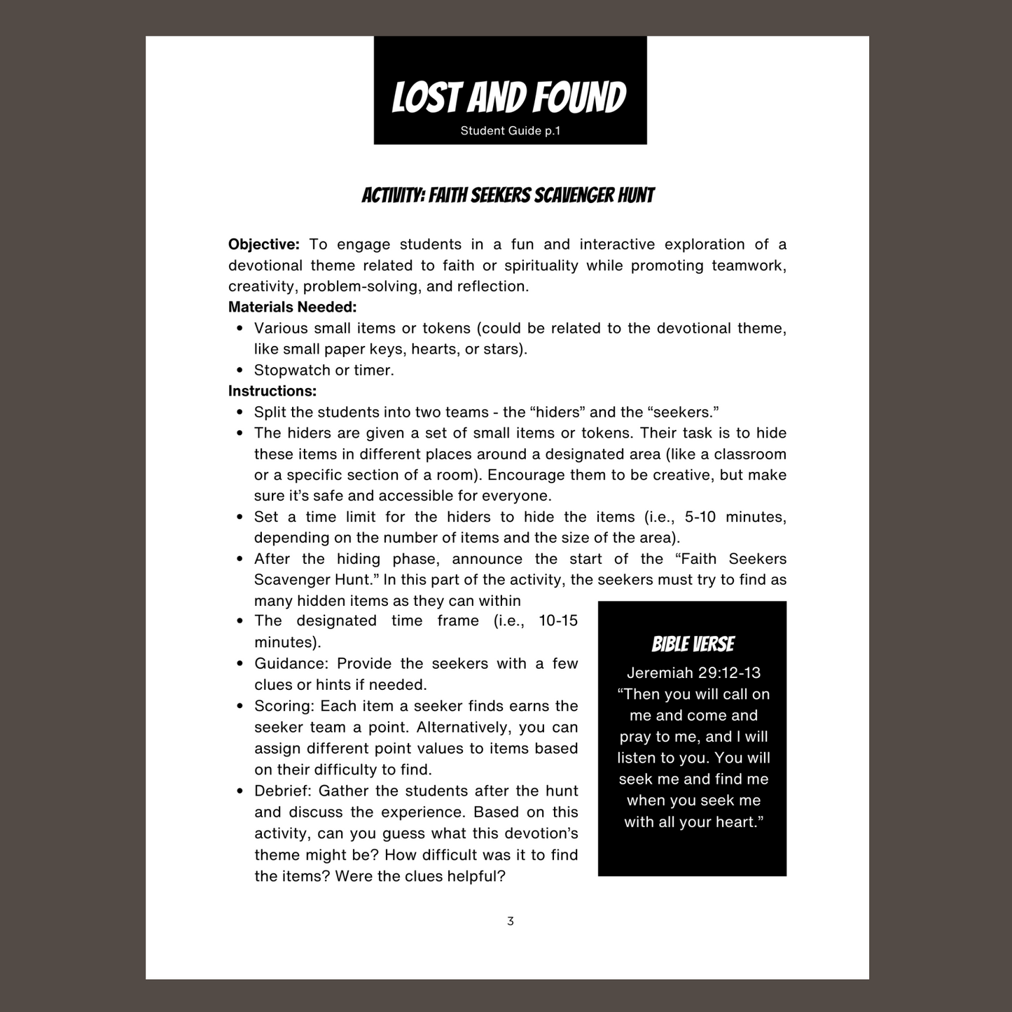 31 Bible Verses Every Next Gen Student Should Know: Ready to Go Lessons (Leader's Guide) FREE DEVO INCLUDED!!!