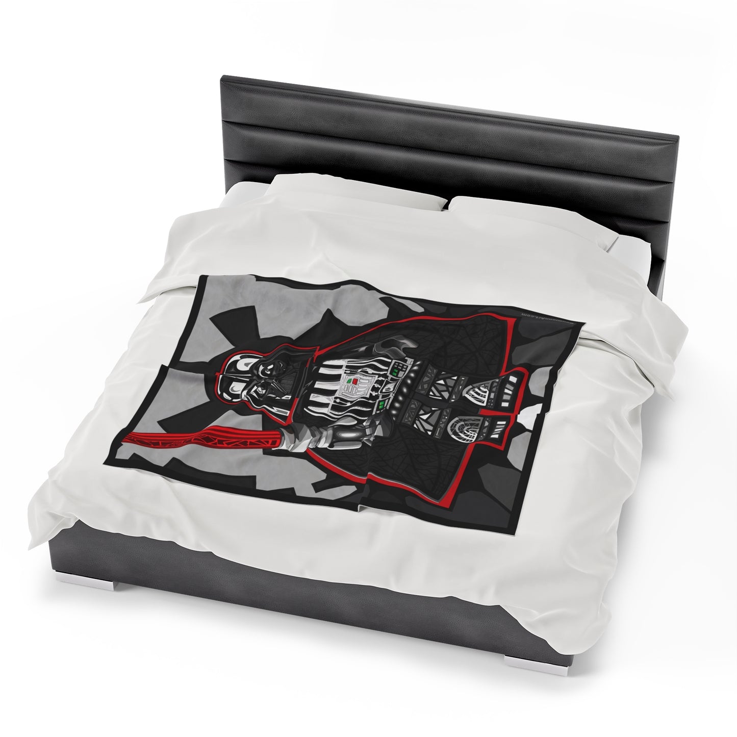 Darth Vader Lego Doodle Art - SUPER SOFT - Velveteen Plush Blanket