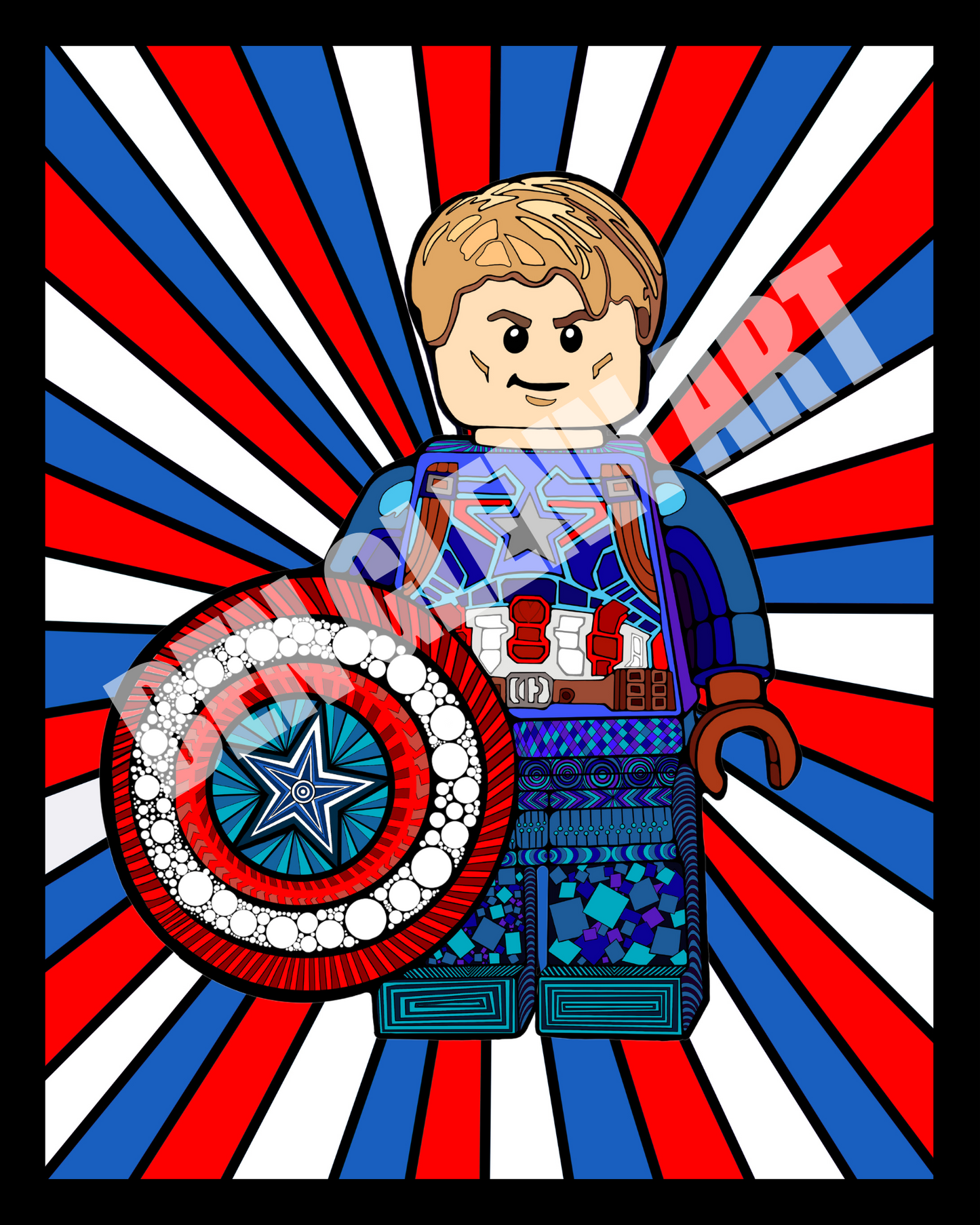 LEGO Doodle Art – Captain America