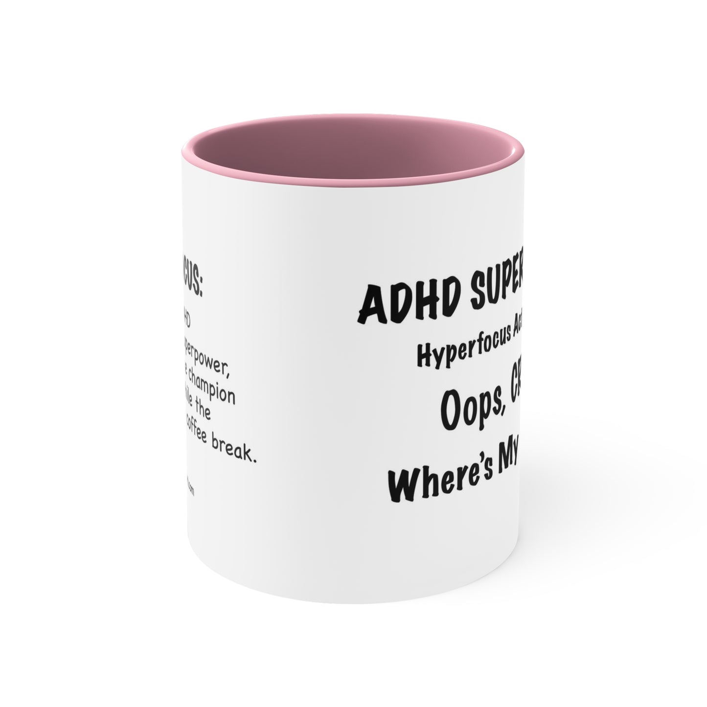 ADHD Inspired Coffee Mug - 'Oops, CRAP! Where's My Coffee?'