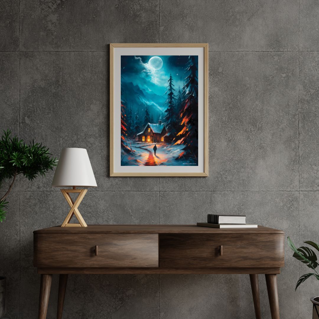 Digital Art Print - Winters Embrace