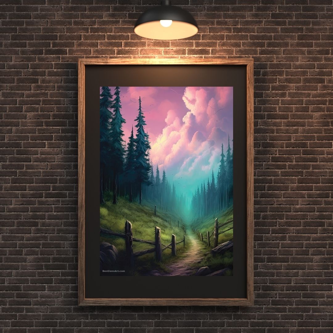 Digital Art Print - Beyond the Vale