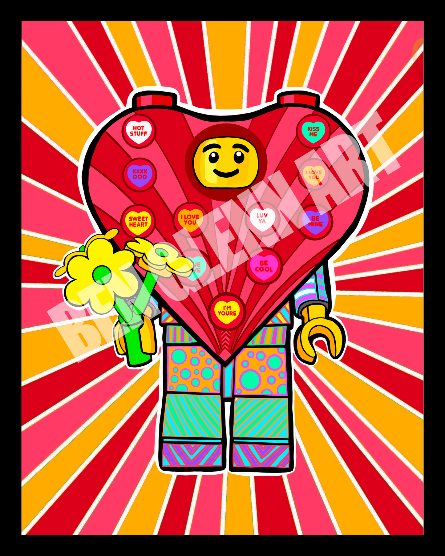 LEGO Doodle Art – Heart Man