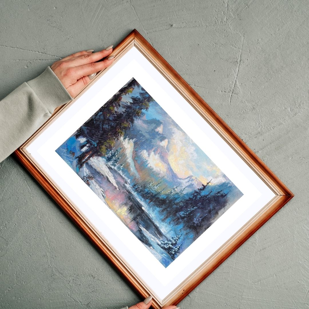 High-Resolution Chalk Landscape Digital Download (8x10, 11x14, 16x20)