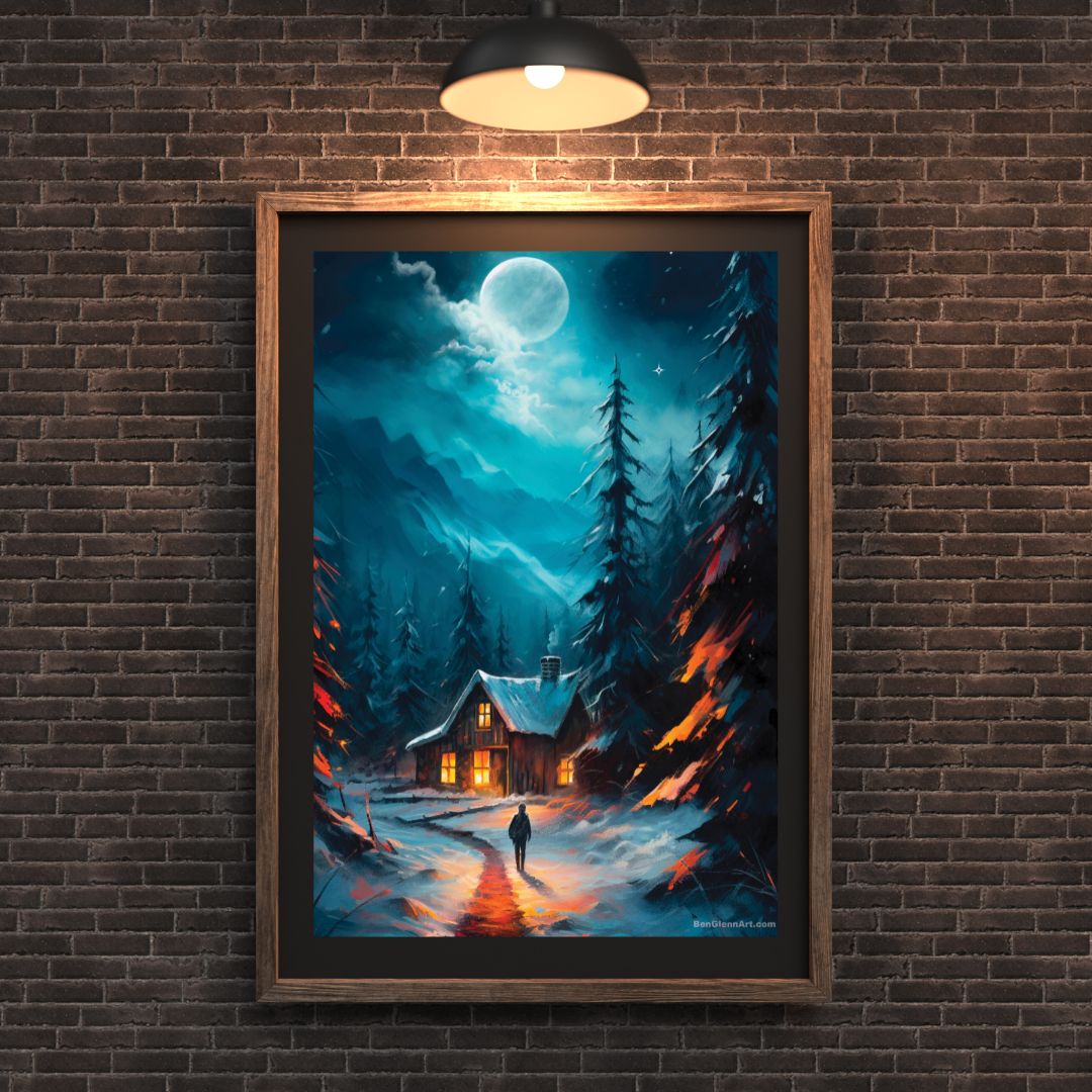 Digital Art Print - Winters Embrace