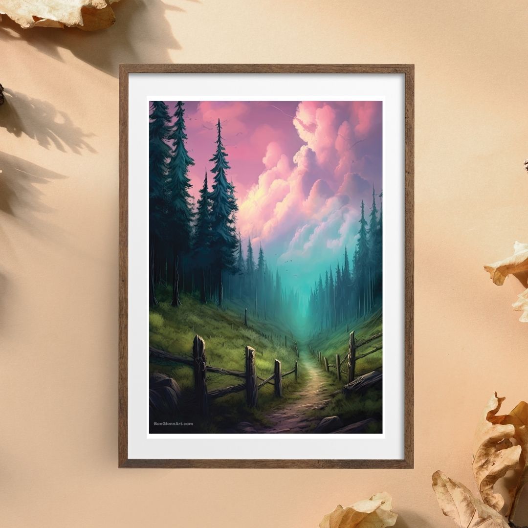 Digital Art Print - Beyond the Vale