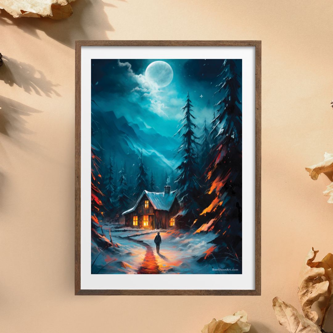 Digital Art Print - Winters Embrace