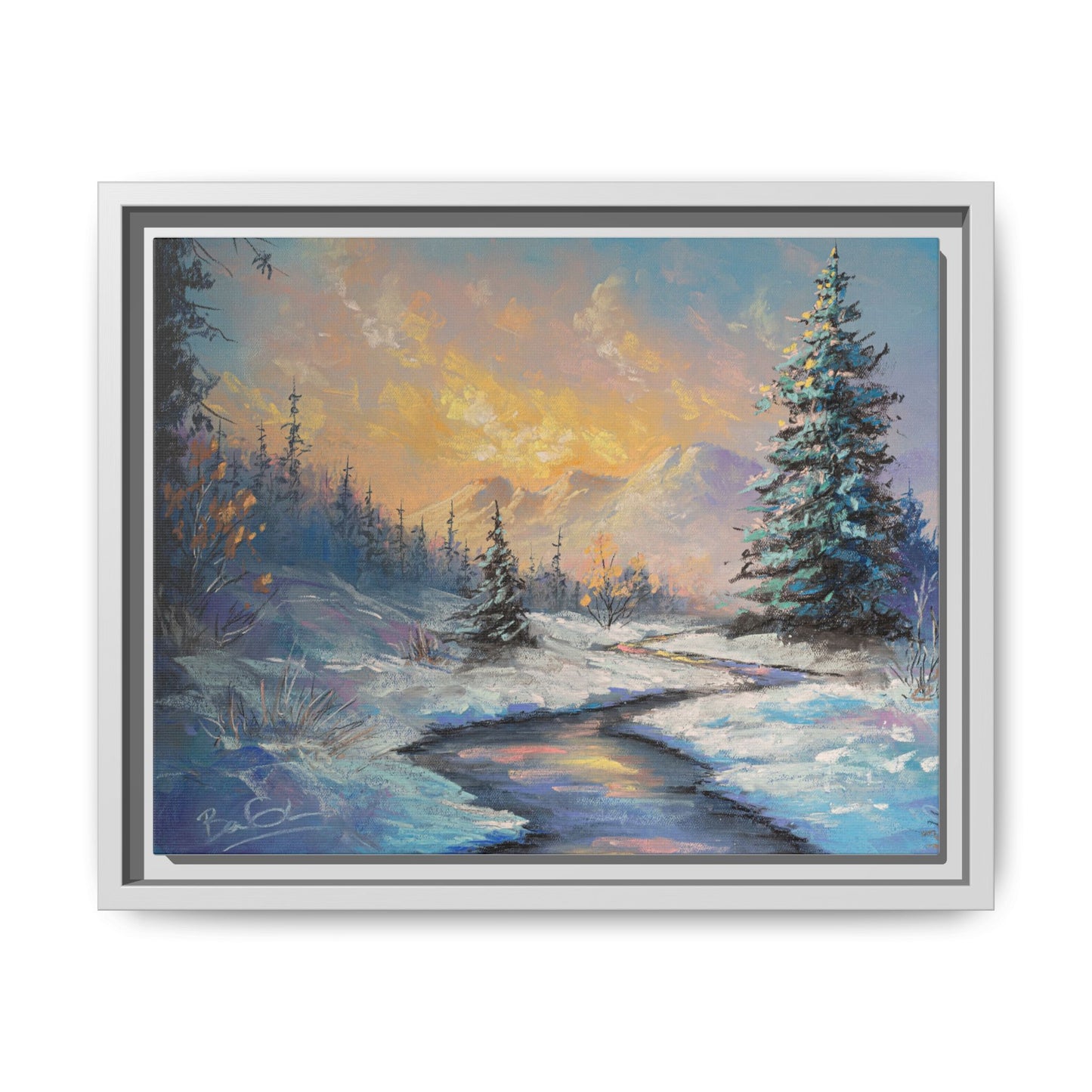 Matte Canvas, Framed ART