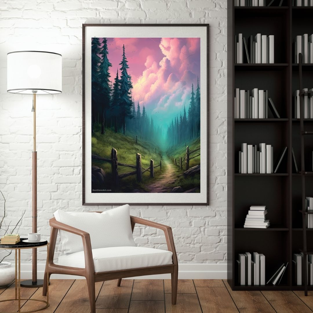 Digital Art Print - Beyond the Vale