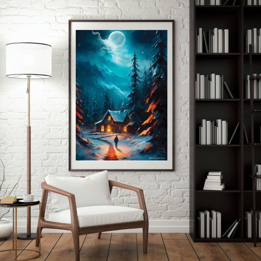 Digital Art Print - Winters Embrace