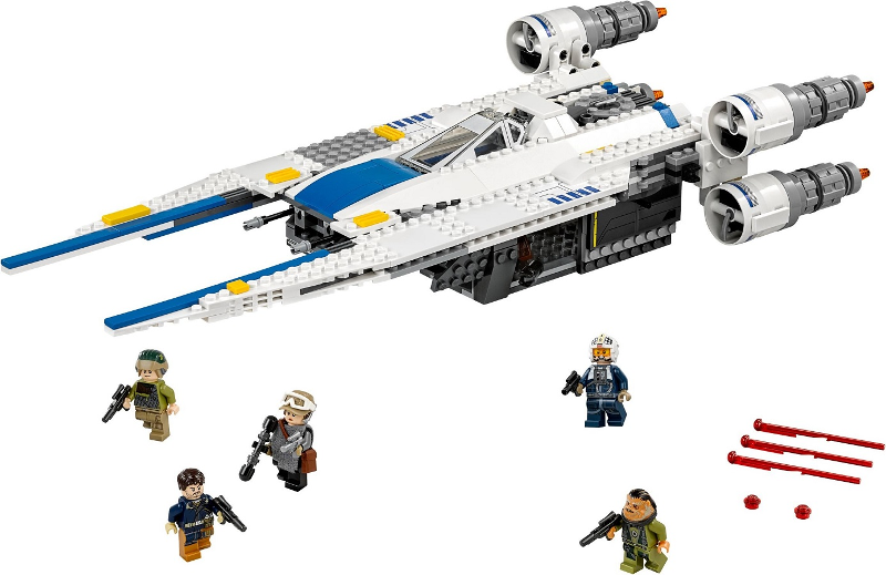 LEGO Star Wars Rebel U-wing Fighter 75155 set with minifigures