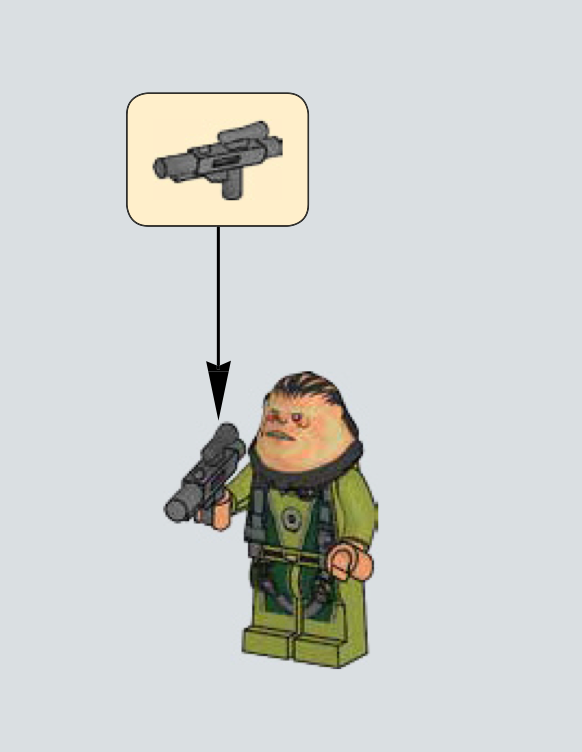 Bistan minifigure not included with this used LEGO 75155 set