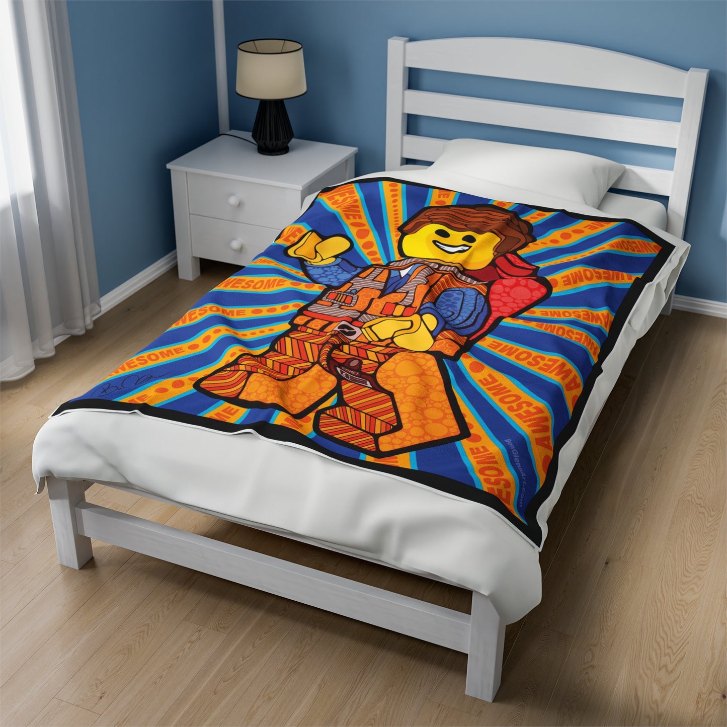 The LEGO Emmet Doodle Blanket
