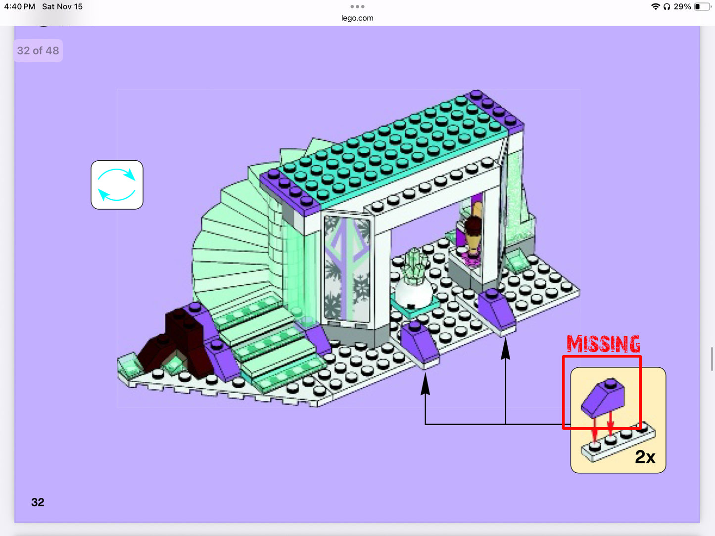 Elsa's Sparkling Ice Castle- 41062