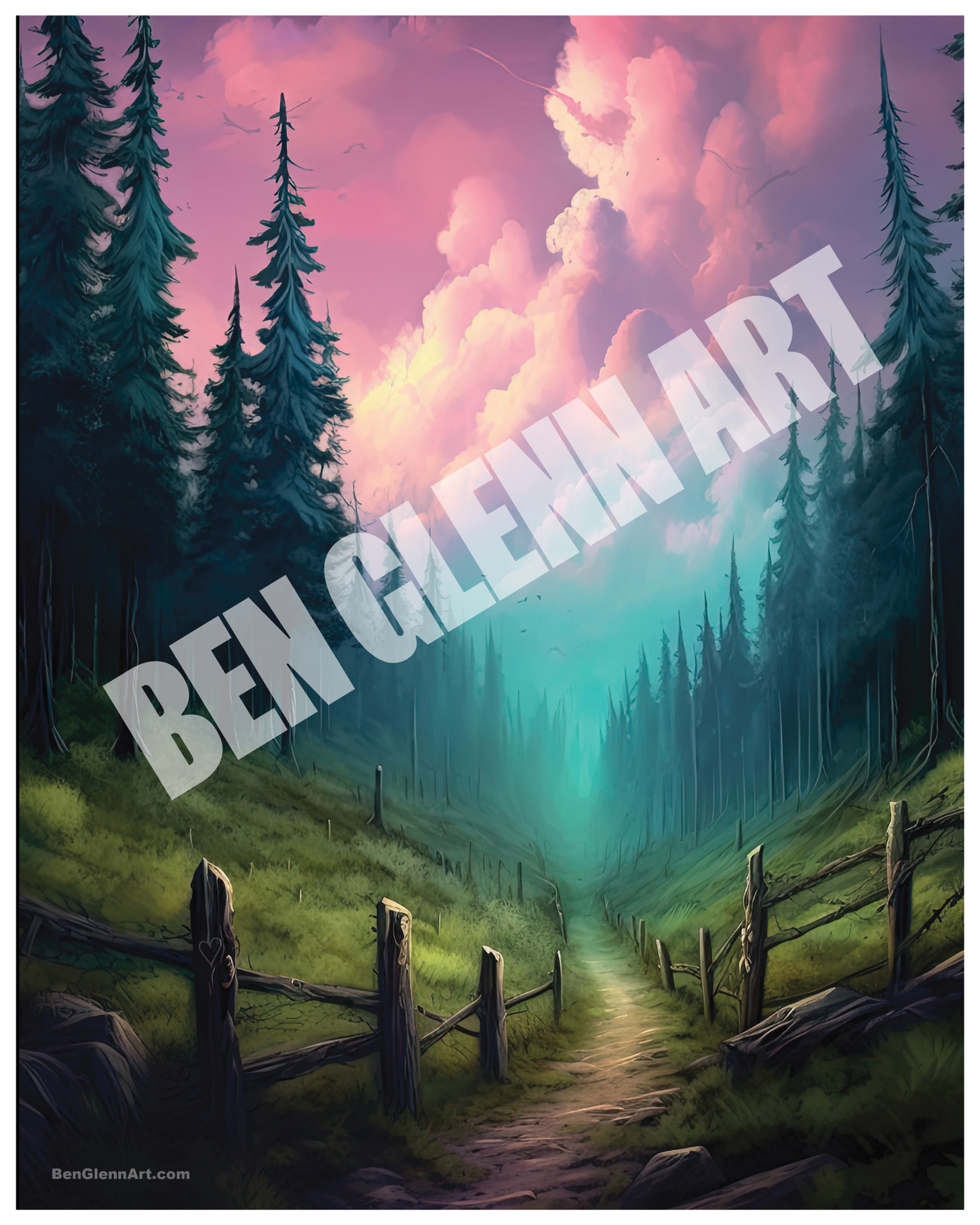 Digital Art Print - Beyond the Vale