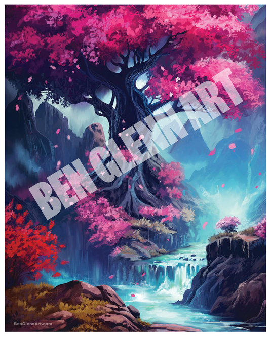 Digital Art Print by Ben Glenn - The Sacred Grove